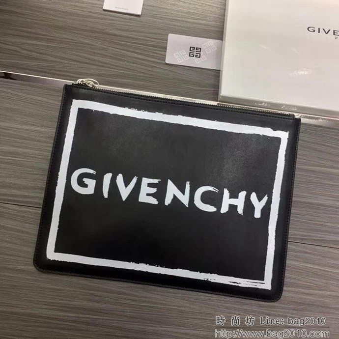 GlVENCHY紀梵希 2018最新 熱賣款式 專櫃品質 頂級進口牛皮 原版五金 拉鏈手包 091888  tsg1093